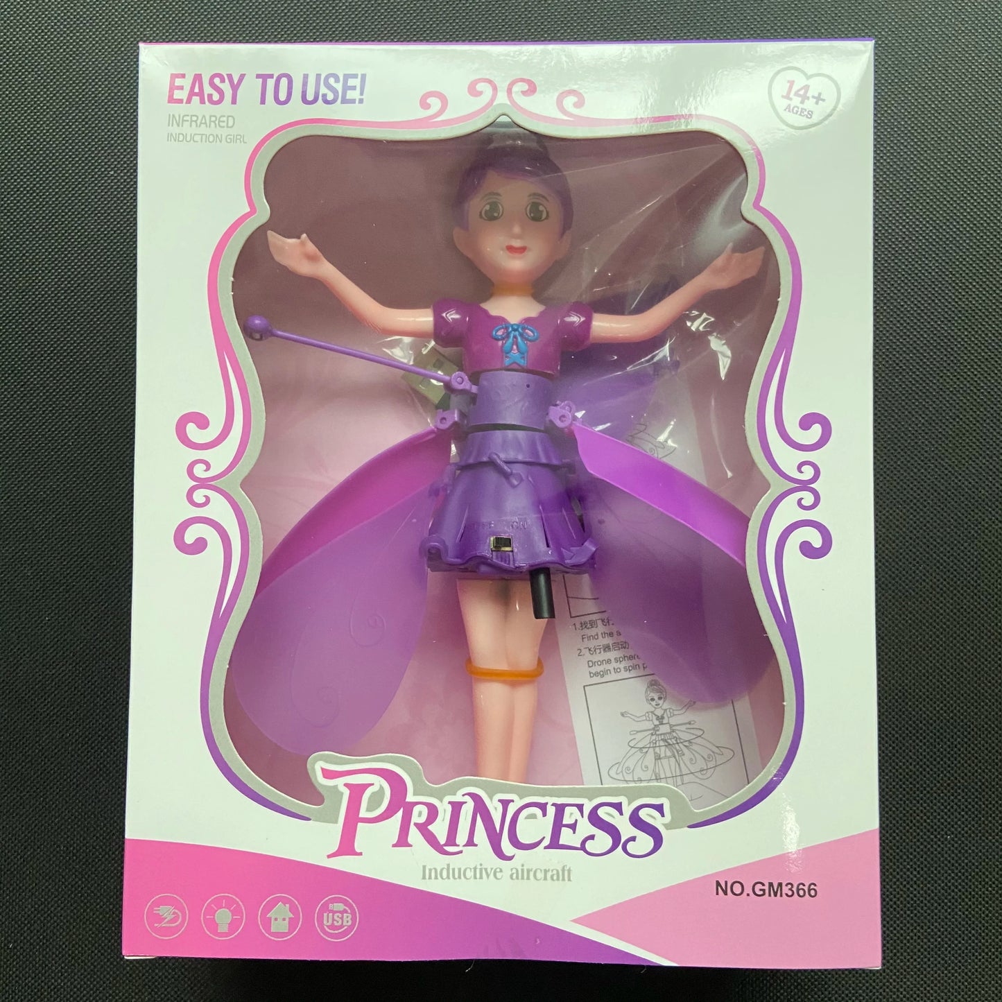 Poupée Fée Volante Magique – Jouet Interactif LED Rechargeable